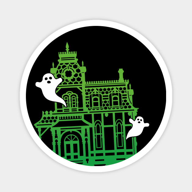 Haunted Victorian House Magnet by XOOXOO